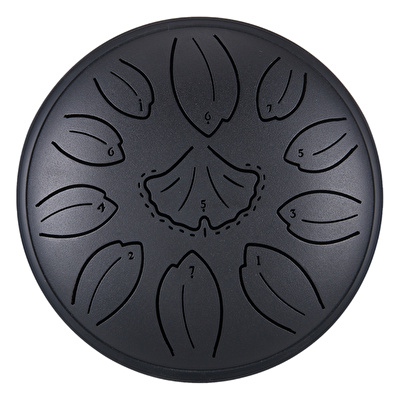 HLURU TWY11-6 INKBLACK - Golden Ginkgobiloba Series 11 Notalı 6" InkBlack Tongue Drum